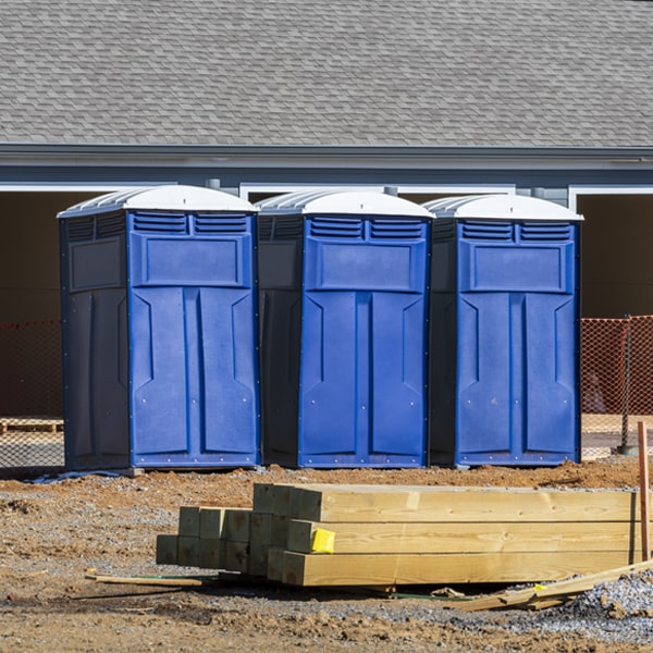 how do you ensure the portable restrooms are secure and safe from vandalism during an event in West Earl